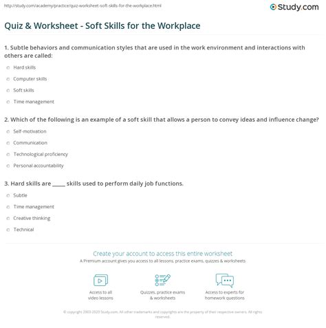 pre test for soft skills|what are my soft skills quiz.